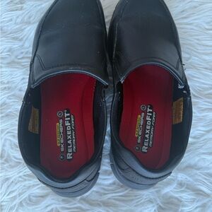 Skechers Women Sz 6.5 Black 77236 Nampa Annod Slip Resistant Slip On Work Shoes
